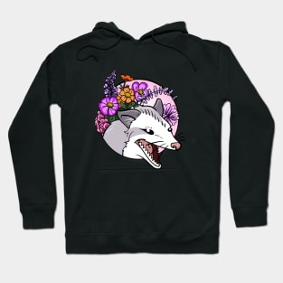 Flower Opossum Hoodie